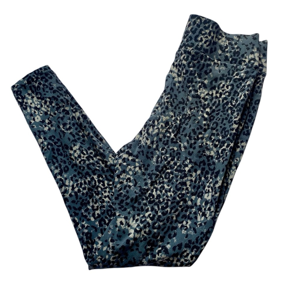 Seven7 Animal Print Leggings in Black and Gray
